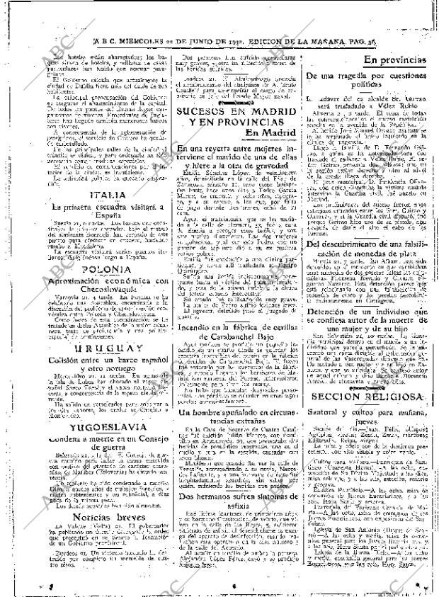 ABC MADRID 22-06-1932 página 36