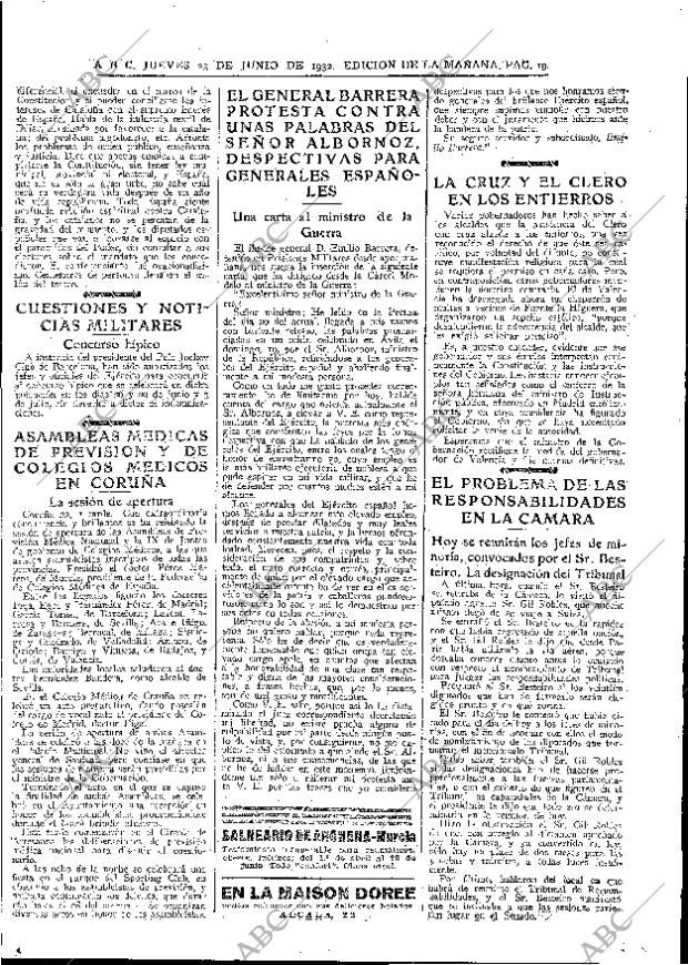 ABC MADRID 23-06-1932 página 19