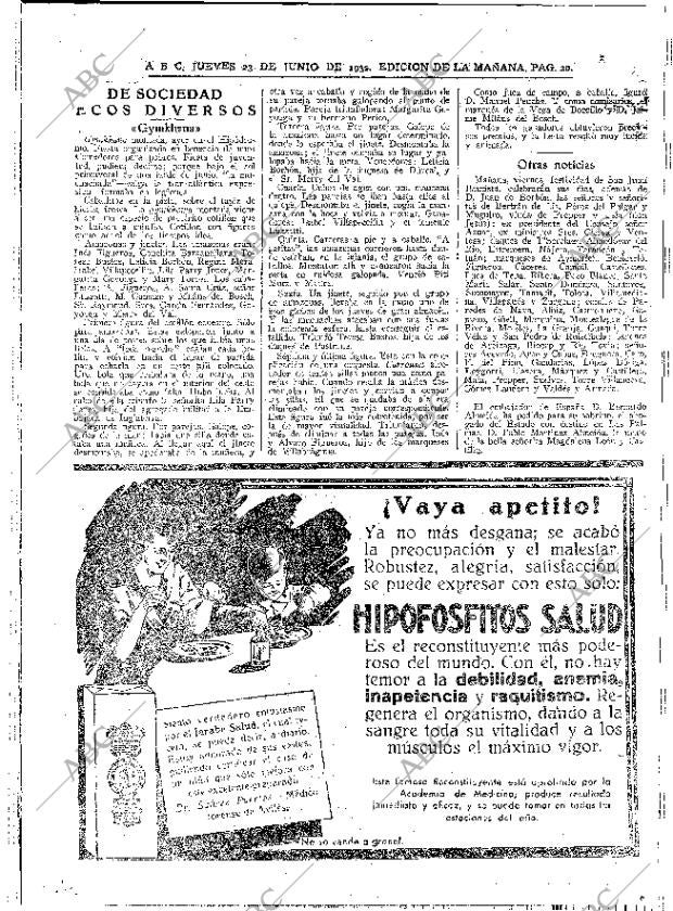 ABC MADRID 23-06-1932 página 20