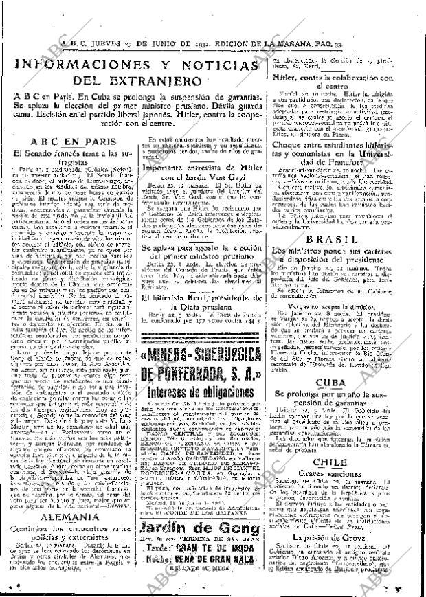 ABC MADRID 23-06-1932 página 33