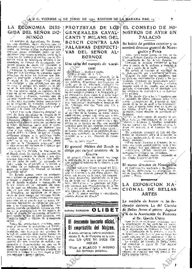 ABC MADRID 24-06-1932 página 19