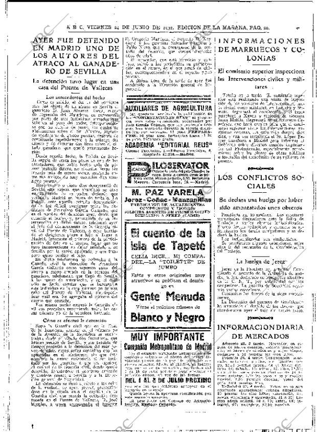 ABC MADRID 24-06-1932 página 20