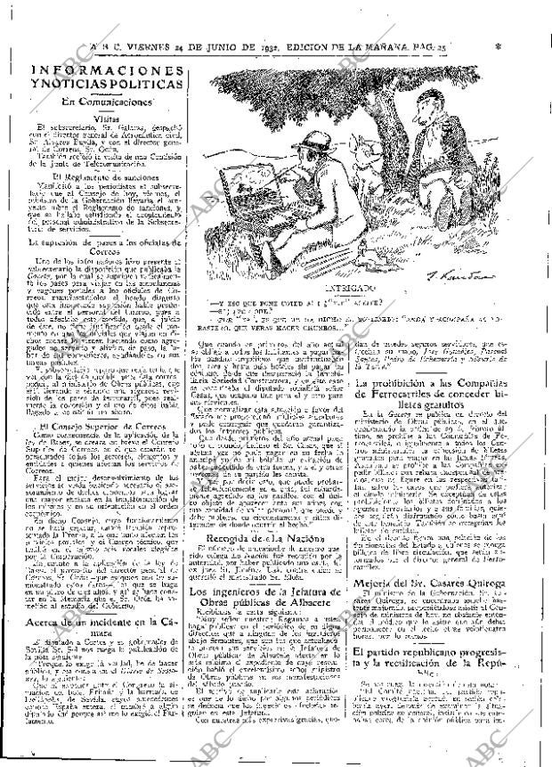 ABC MADRID 24-06-1932 página 25