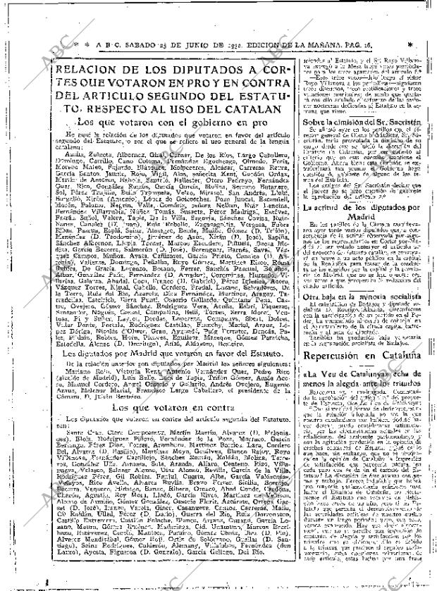 ABC MADRID 25-06-1932 página 16