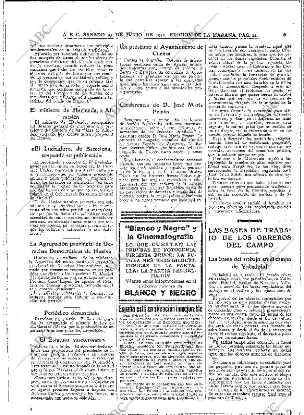 ABC MADRID 25-06-1932 página 22