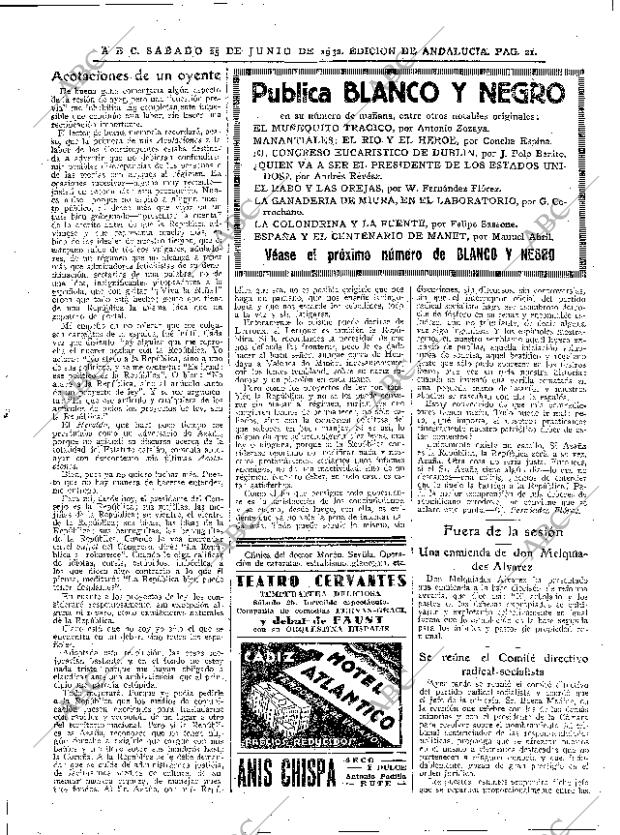 ABC SEVILLA 25-06-1932 página 21