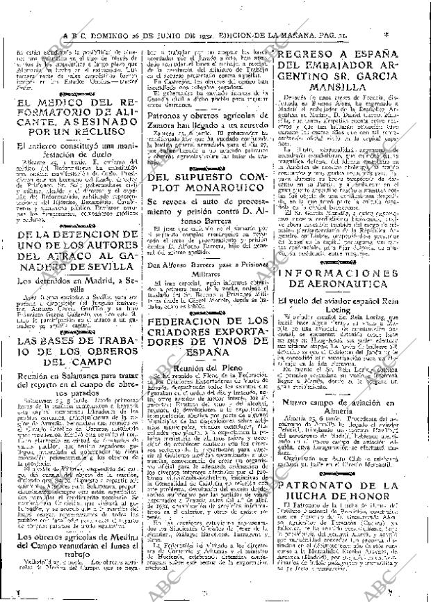 ABC MADRID 26-06-1932 página 31