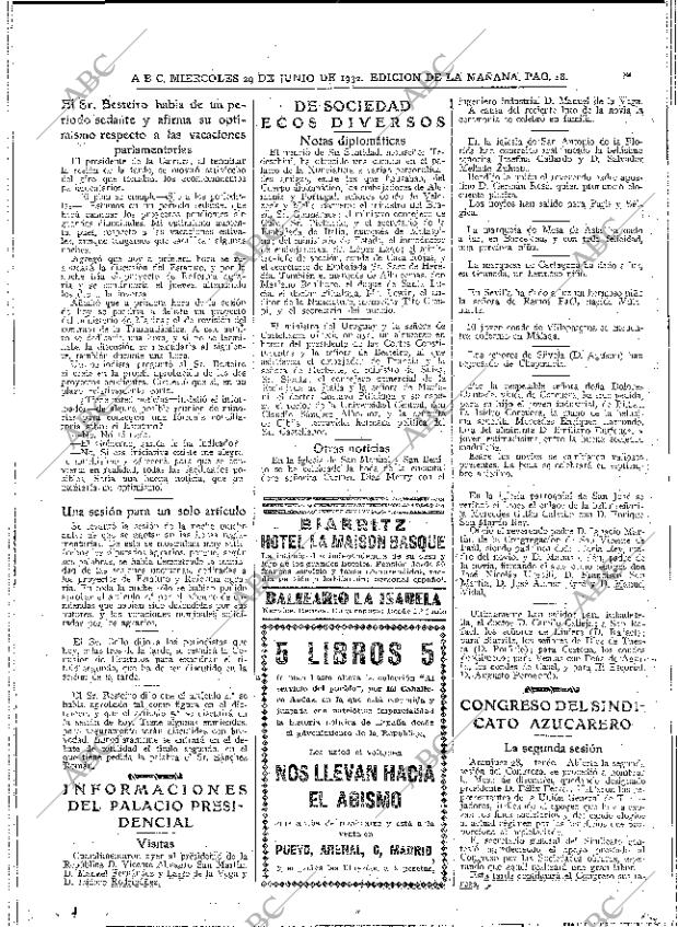 ABC MADRID 29-06-1932 página 18