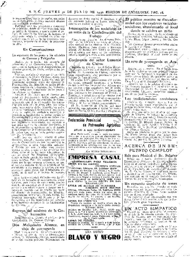 ABC SEVILLA 30-06-1932 página 16