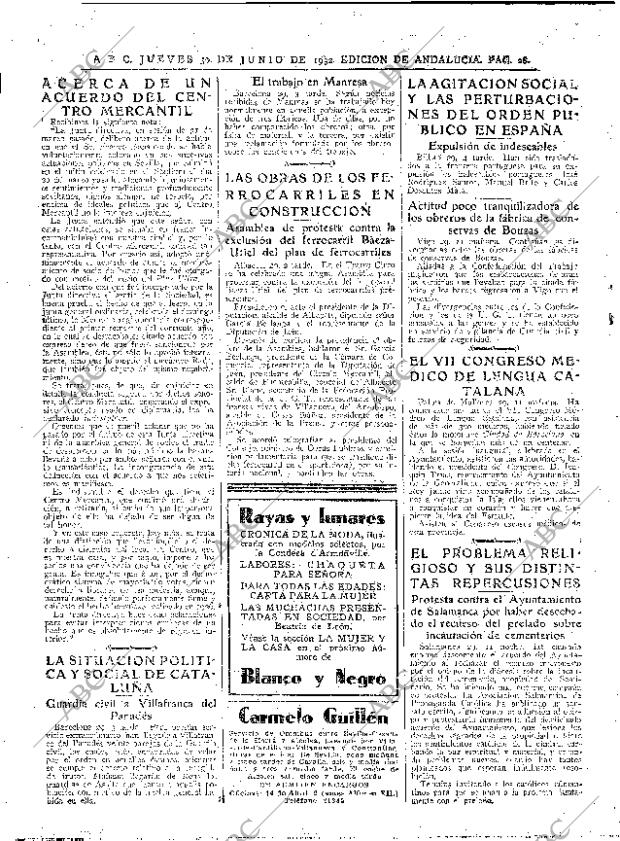 ABC SEVILLA 30-06-1932 página 28