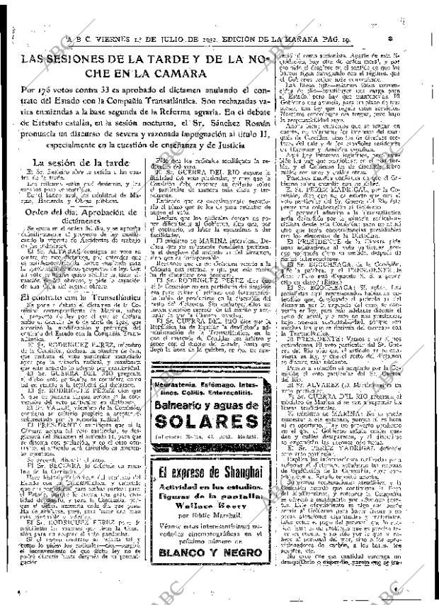 ABC MADRID 01-07-1932 página 19