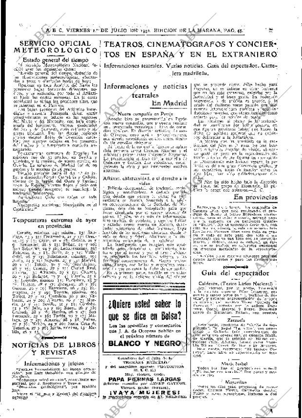 ABC MADRID 01-07-1932 página 45