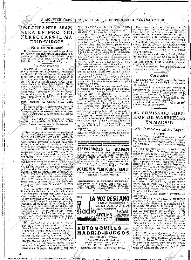 ABC MADRID 13-07-1932 página 18