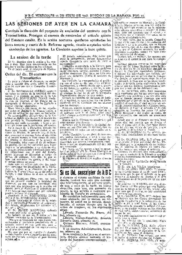 ABC MADRID 13-07-1932 página 21