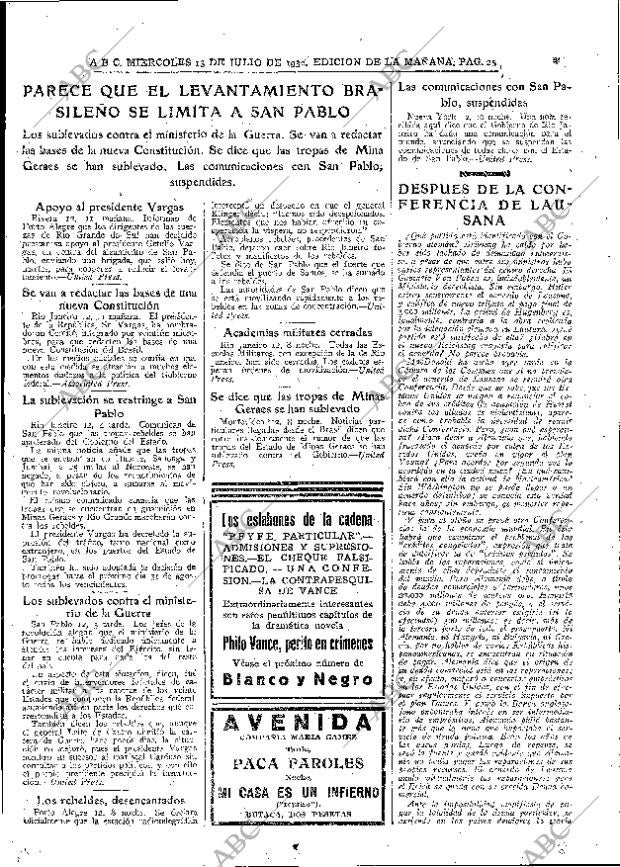 ABC MADRID 13-07-1932 página 25