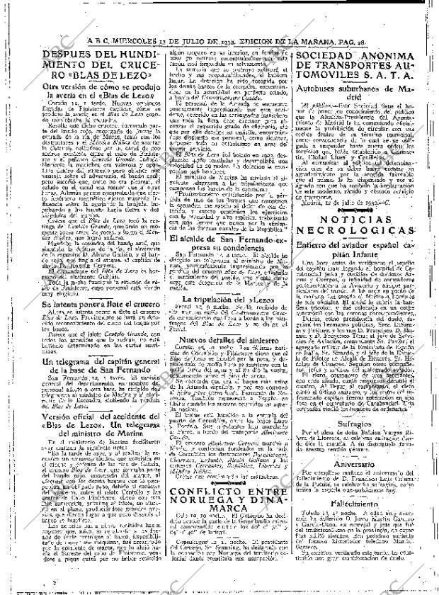 ABC MADRID 13-07-1932 página 28