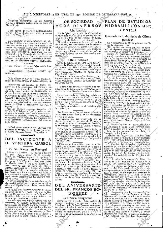 ABC MADRID 13-07-1932 página 31