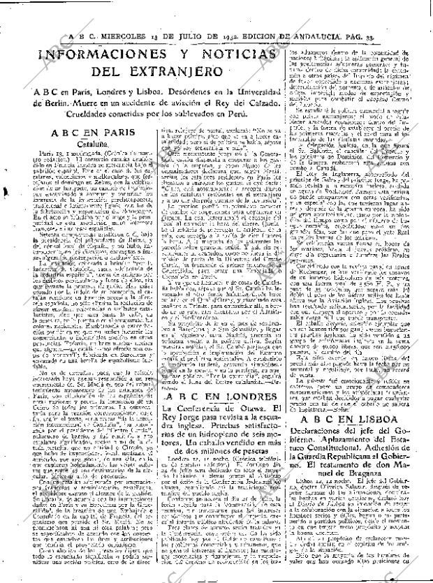 ABC SEVILLA 13-07-1932 página 33