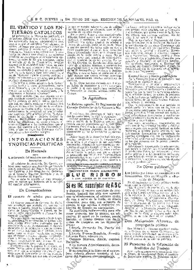 ABC MADRID 14-07-1932 página 19