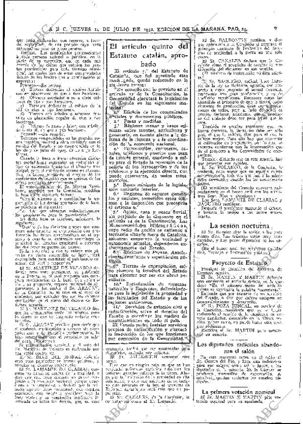 ABC MADRID 14-07-1932 página 23