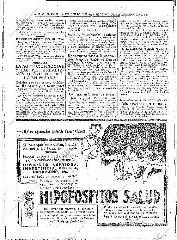 ABC MADRID 14-07-1932 página 28