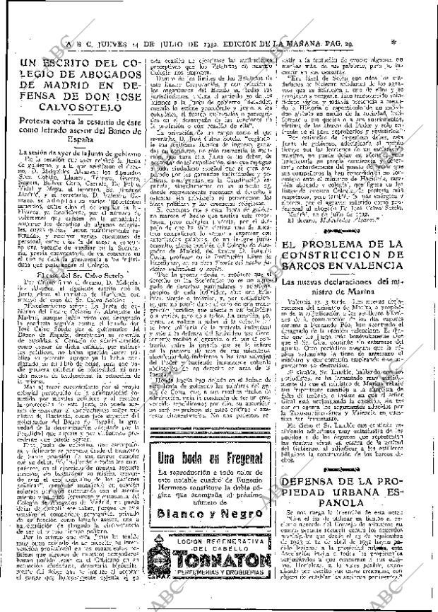 ABC MADRID 14-07-1932 página 29