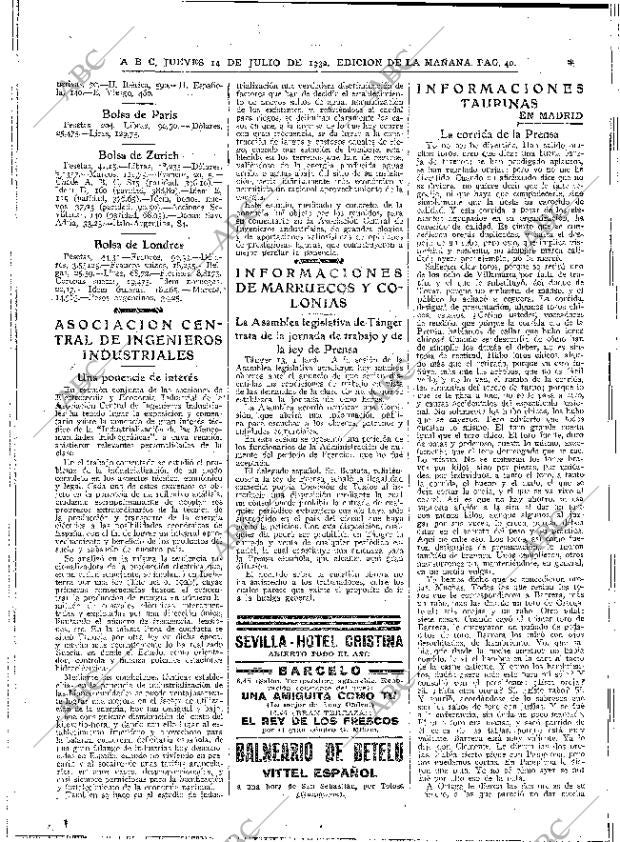 ABC MADRID 14-07-1932 página 40