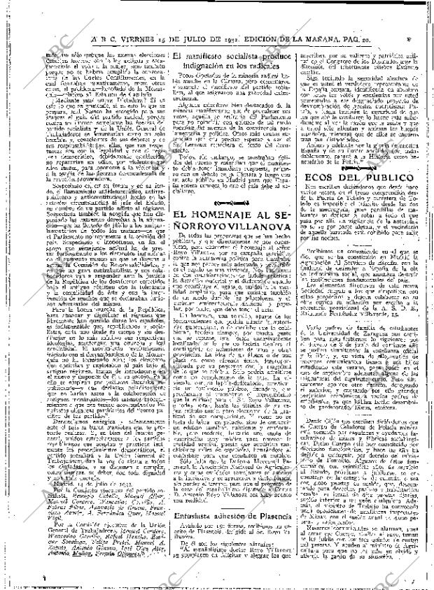 ABC MADRID 15-07-1932 página 20