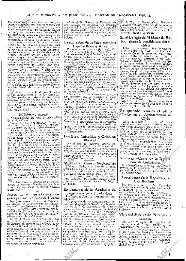 ABC MADRID 15-07-1932 página 23