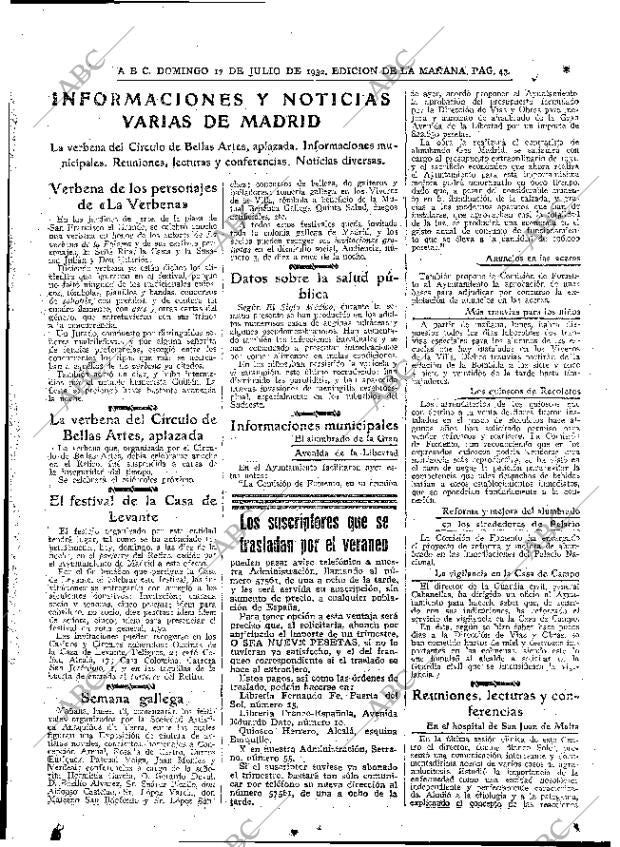 ABC MADRID 17-07-1932 página 43