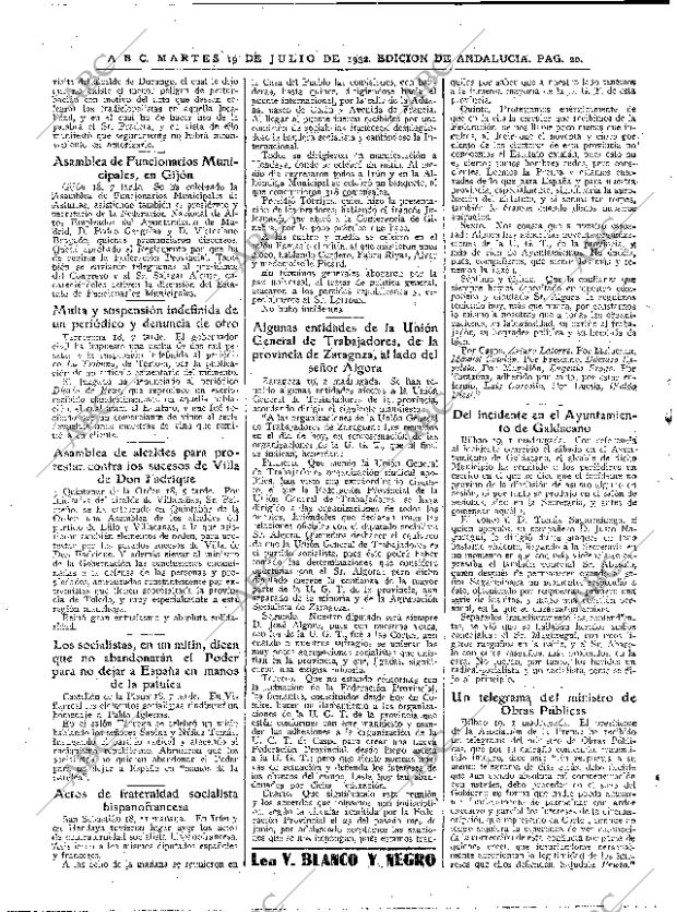 ABC SEVILLA 19-07-1932 página 20