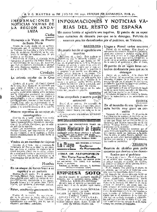 ABC SEVILLA 19-07-1932 página 31