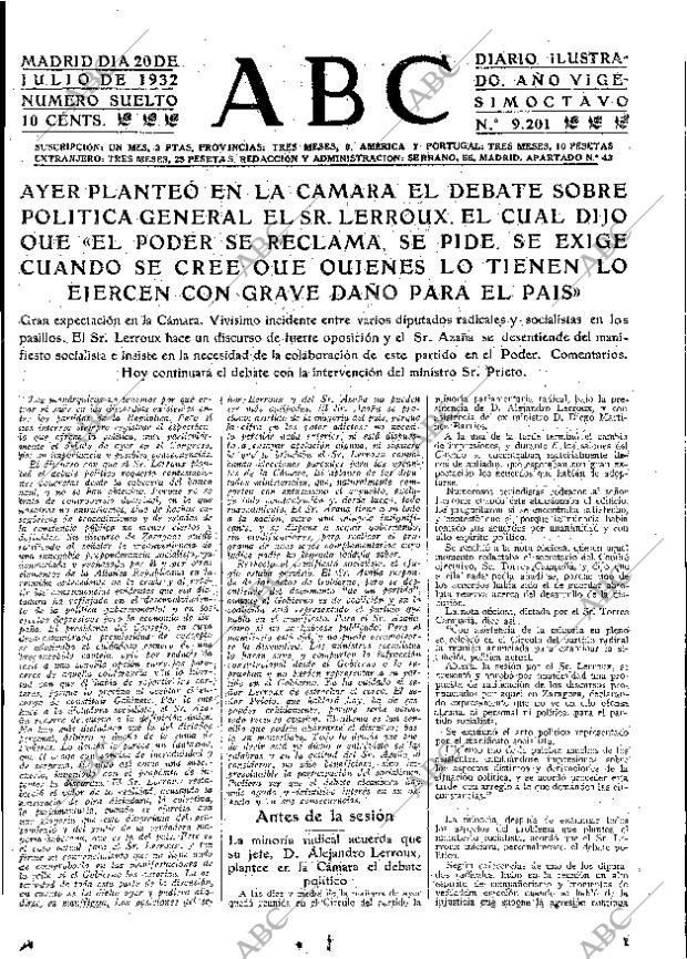 ABC MADRID 20-07-1932 página 15