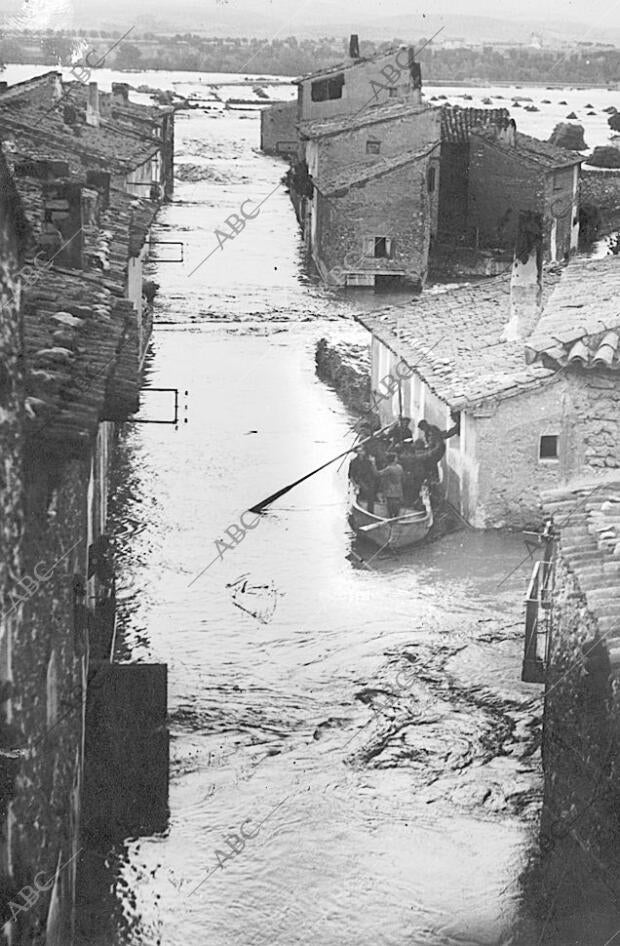 Inundación en Plasencia de Jalón ( Zaragoza )