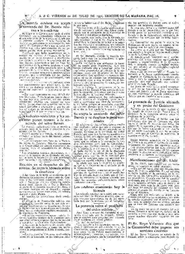 ABC MADRID 22-07-1932 página 16