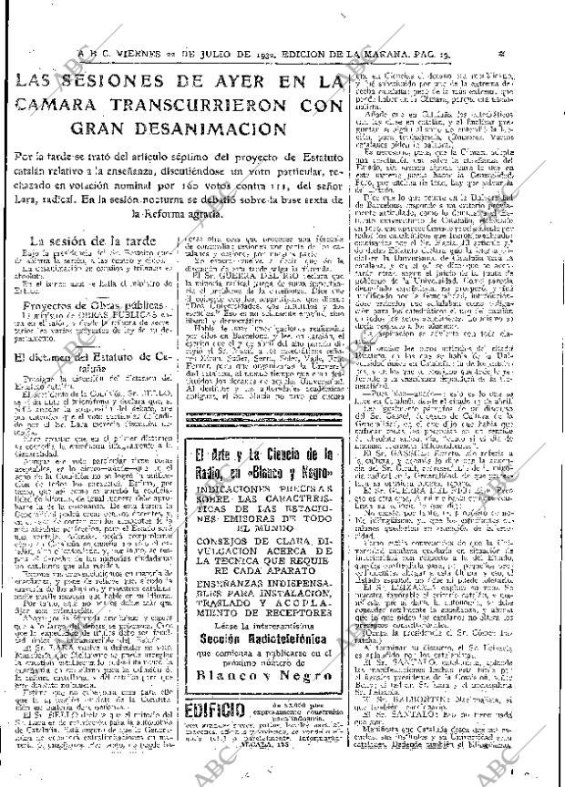 ABC MADRID 22-07-1932 página 19