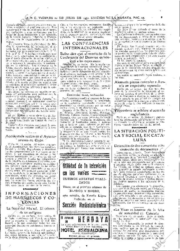 ABC MADRID 22-07-1932 página 23