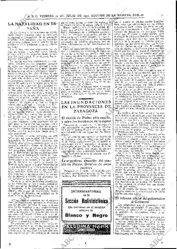 ABC MADRID 22-07-1932 página 27