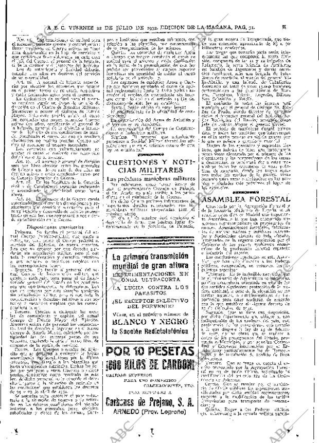 ABC MADRID 22-07-1932 página 31