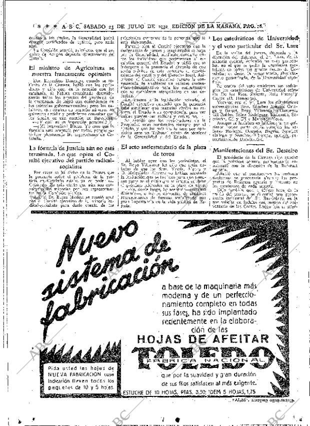 ABC MADRID 23-07-1932 página 16