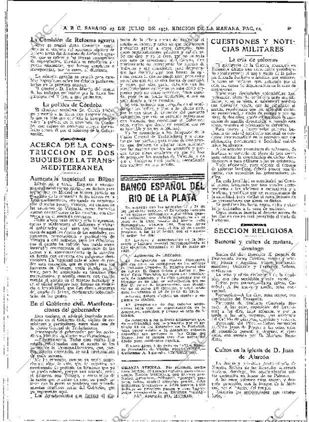 ABC MADRID 23-07-1932 página 22