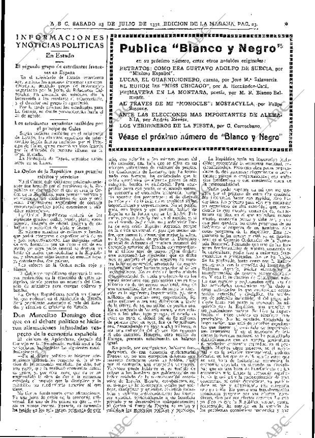 ABC MADRID 23-07-1932 página 23