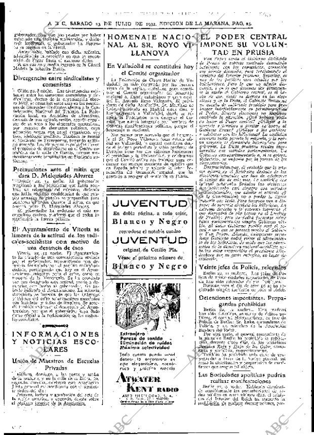ABC MADRID 23-07-1932 página 25