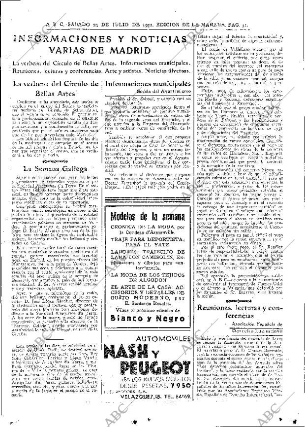 ABC MADRID 23-07-1932 página 31