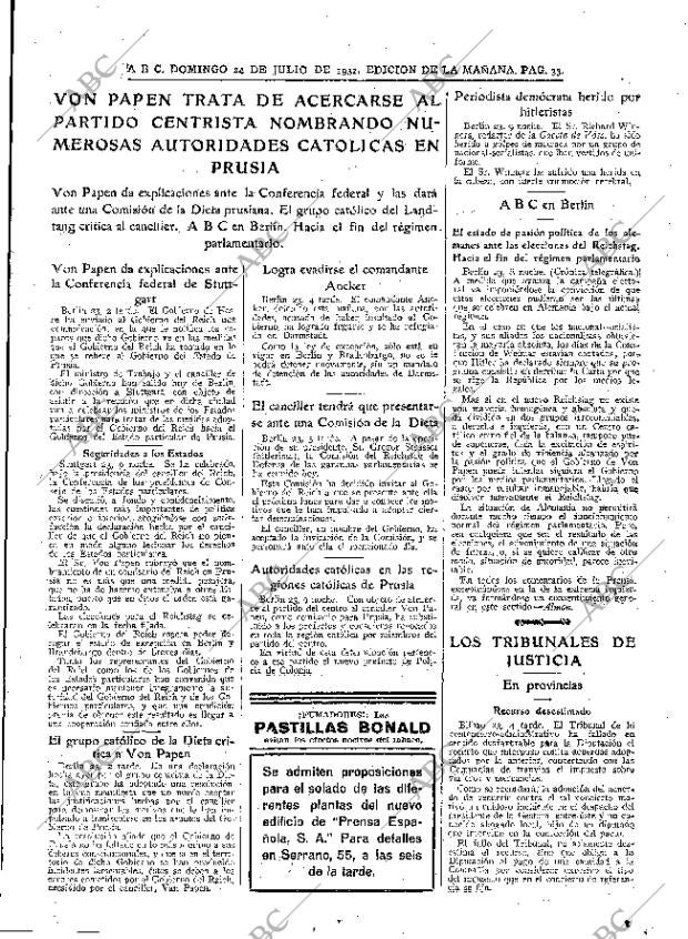 ABC MADRID 24-07-1932 página 33