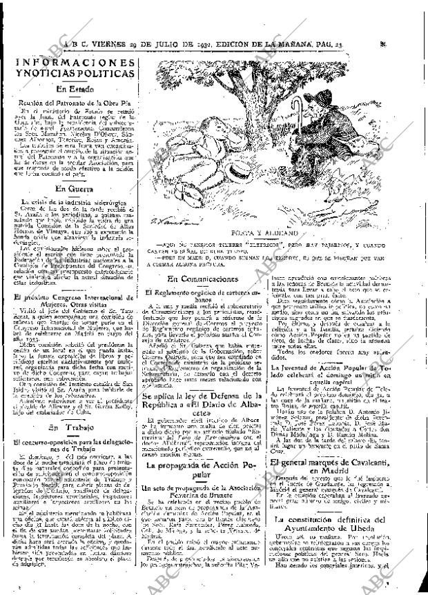 ABC MADRID 29-07-1932 página 23