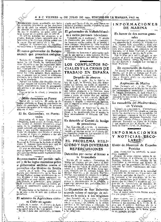 ABC MADRID 29-07-1932 página 24