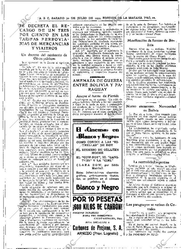 ABC MADRID 30-07-1932 página 22