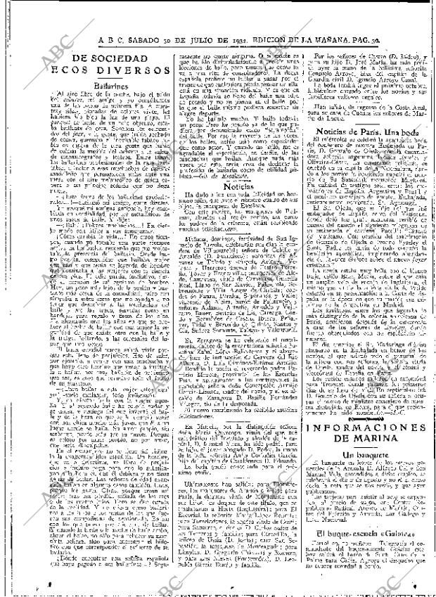 ABC MADRID 30-07-1932 página 30