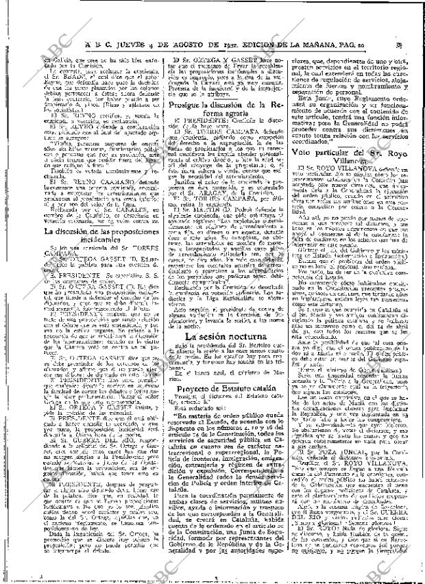 ABC MADRID 04-08-1932 página 20